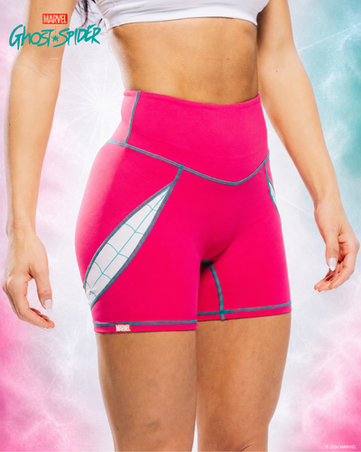 GHOST-SPIDER Performance Biker Shorts - Pink