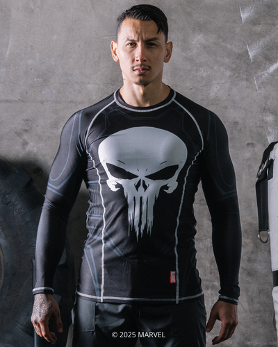 The Punisher Long Sleeve MMA Rash Guard