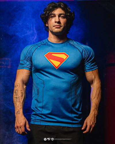 SUPERMAN Short Sleeve MMA Rash Guard