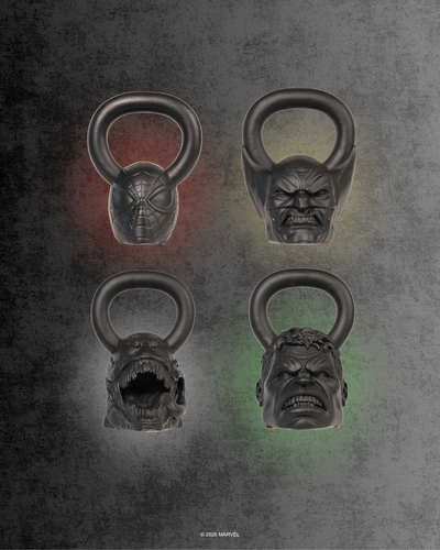 MARVEL Matte Black Kettlebell Collectors Bundle