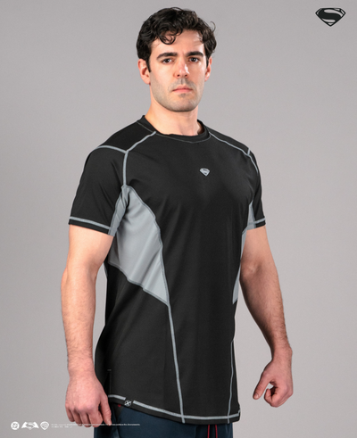 SUPERMAN BVS Performance Short Sleeve - Regeneration Black
