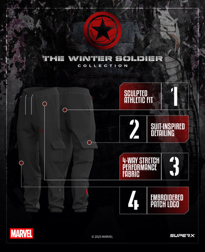Marvel's WINTER SOLDIER Cargo Performance Joggers 1 of 500